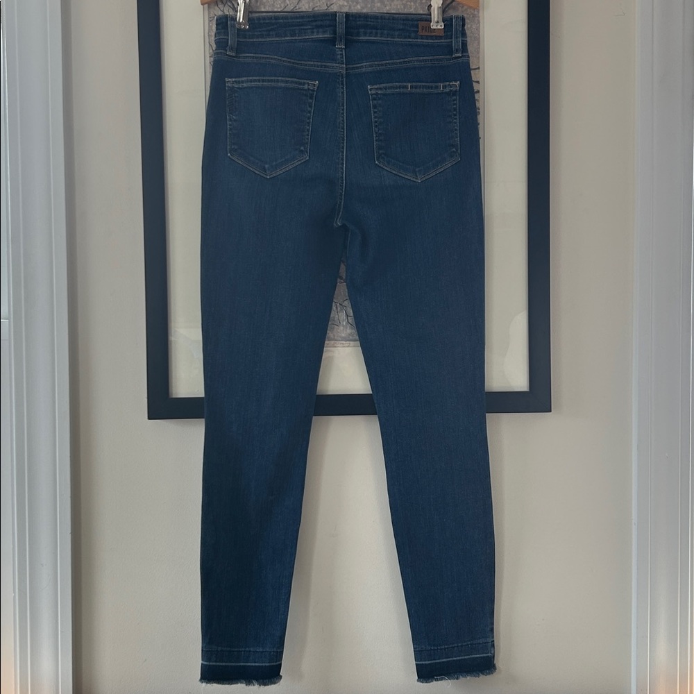 PAIGE Jeans Hoxton Ankle in Sandy/Undone Hem - Picture 7 of 9